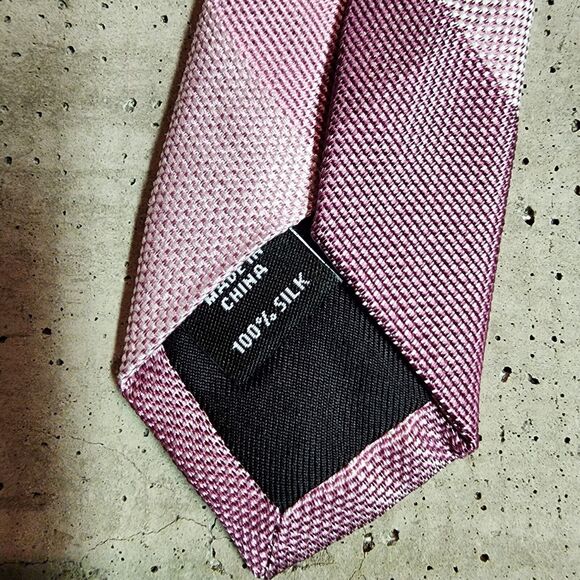 Nwt Murano Mens Pink Plaid Neck Tie Silk Italy Preppy Baby Holiday Church Gift - Picture 2 of 7